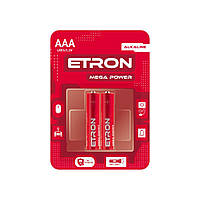 Щелочные батарейки 1.5в АА ETRON Mega Power Alkaline AA LR6 2 шт.