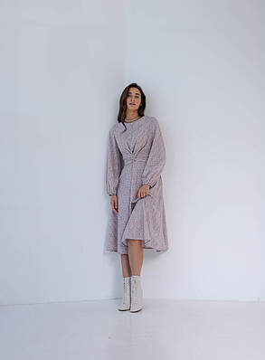 Стильне та модне плаття "426", Розміри 48,50, беж