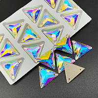 Swaro Пришивные стразы Треугольник 16mm, форма-Triangle, цвет Crystal AB