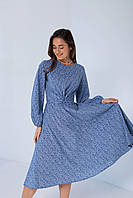 Стильное и модное платье "426", Размеры 48, синий