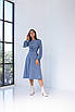 Стильне та модне плаття "426", Розміри 48 синій, фото 4