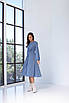 Стильне і модне плаття "426", Розміри 44,46,48,50, синій, фото 6