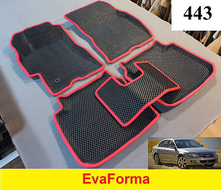 3D килимки EvaForma на Subaru Legacy (BL, BP) '03-09, килимки ЕВА, фото 2