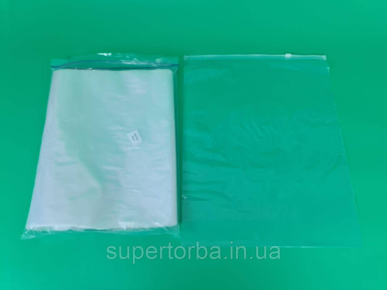 Пакет поліетиленовий із замком Zip-lock слайдери розмір 35х45 щільність 50 мкр NEW 50 шт/уп., фото 1