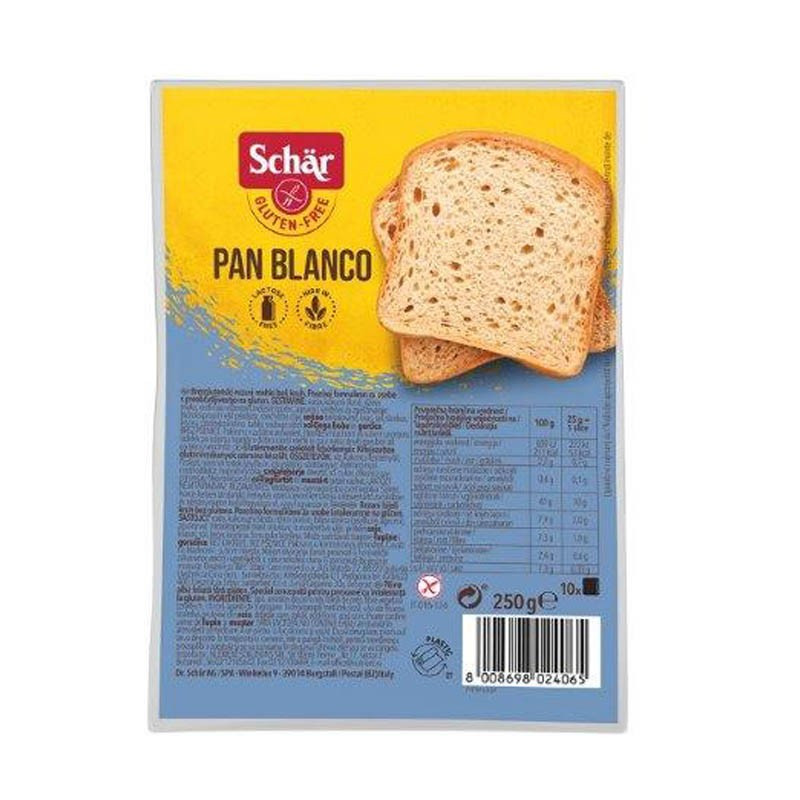 Хлеб без глютена белый Pan Blanco Dr. Schar 250 г (х8) - фото 1 - id-p1675511564