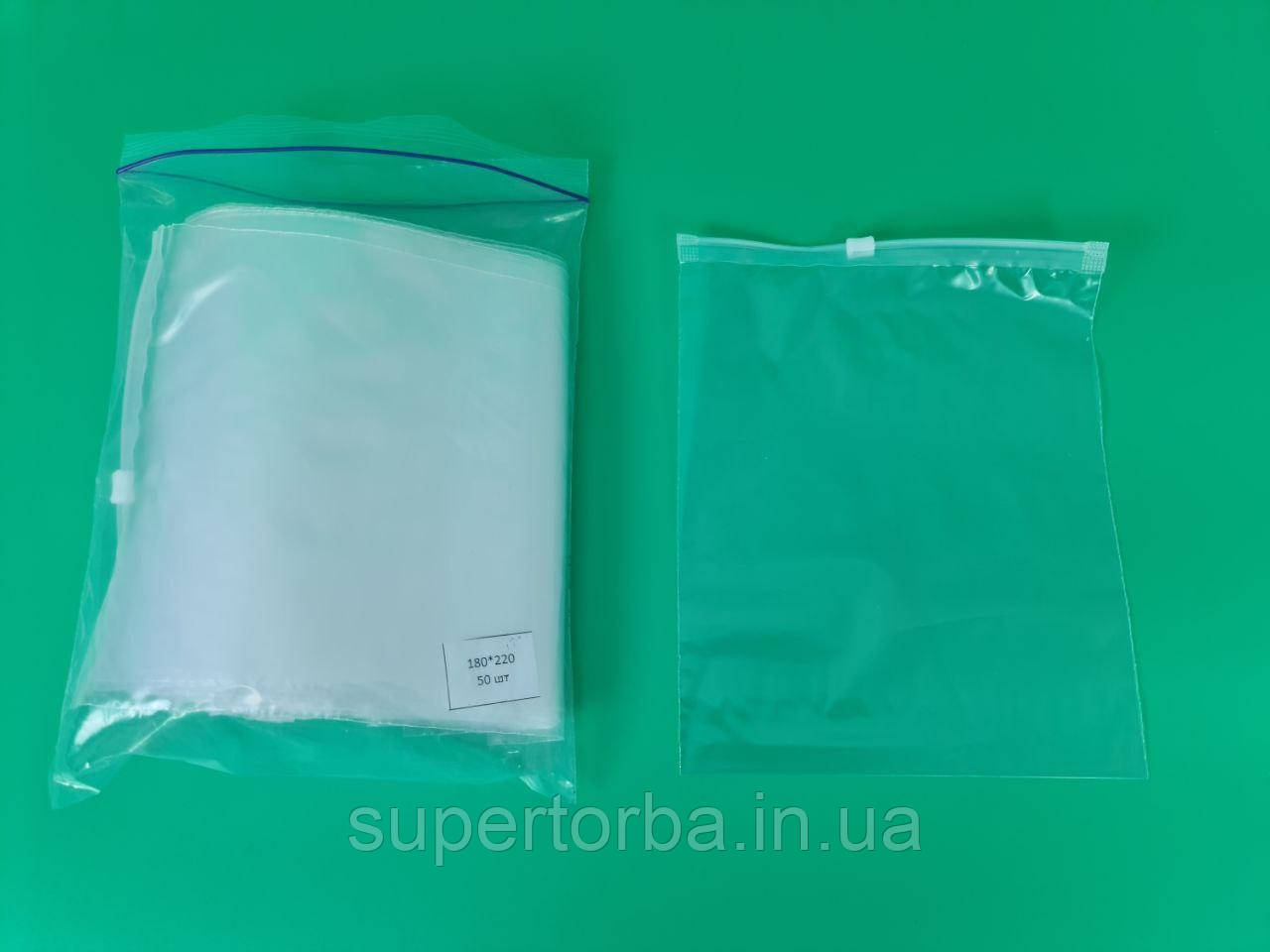 Слайдери пакет із замком розмір 18х22 50мкм (50шт) NEW (1 пачка), фото 1