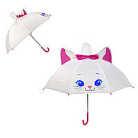 Детский зонт Кошка пластик, крепление,  60 см