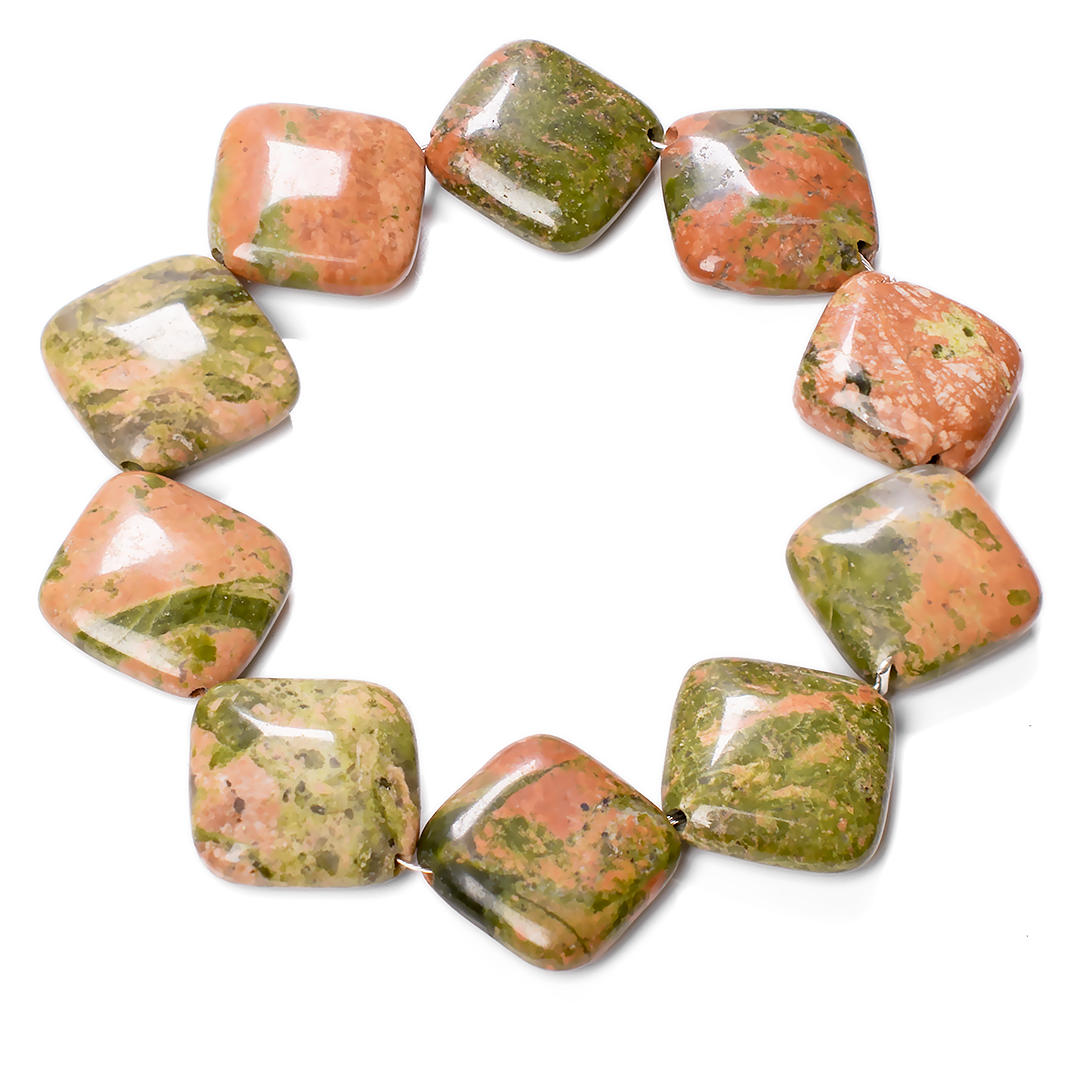 Унакит яшма браслет, 375БУ, фото 1