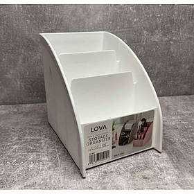 Органайзер для косметики Lova Plastik 3 відділення білий LV-202