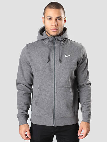 Nike club fz hoody swoosh sale