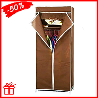 Складана тканинна шафа для дому одягу та речей, компактна шафа для домашнього використання 90х45х160 см