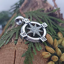 Троянда вітрів, компас, кулон, підвіс,, фото 5