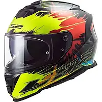 Мотошлем LS2 FF800 Storm Drop Black Yellow Red S