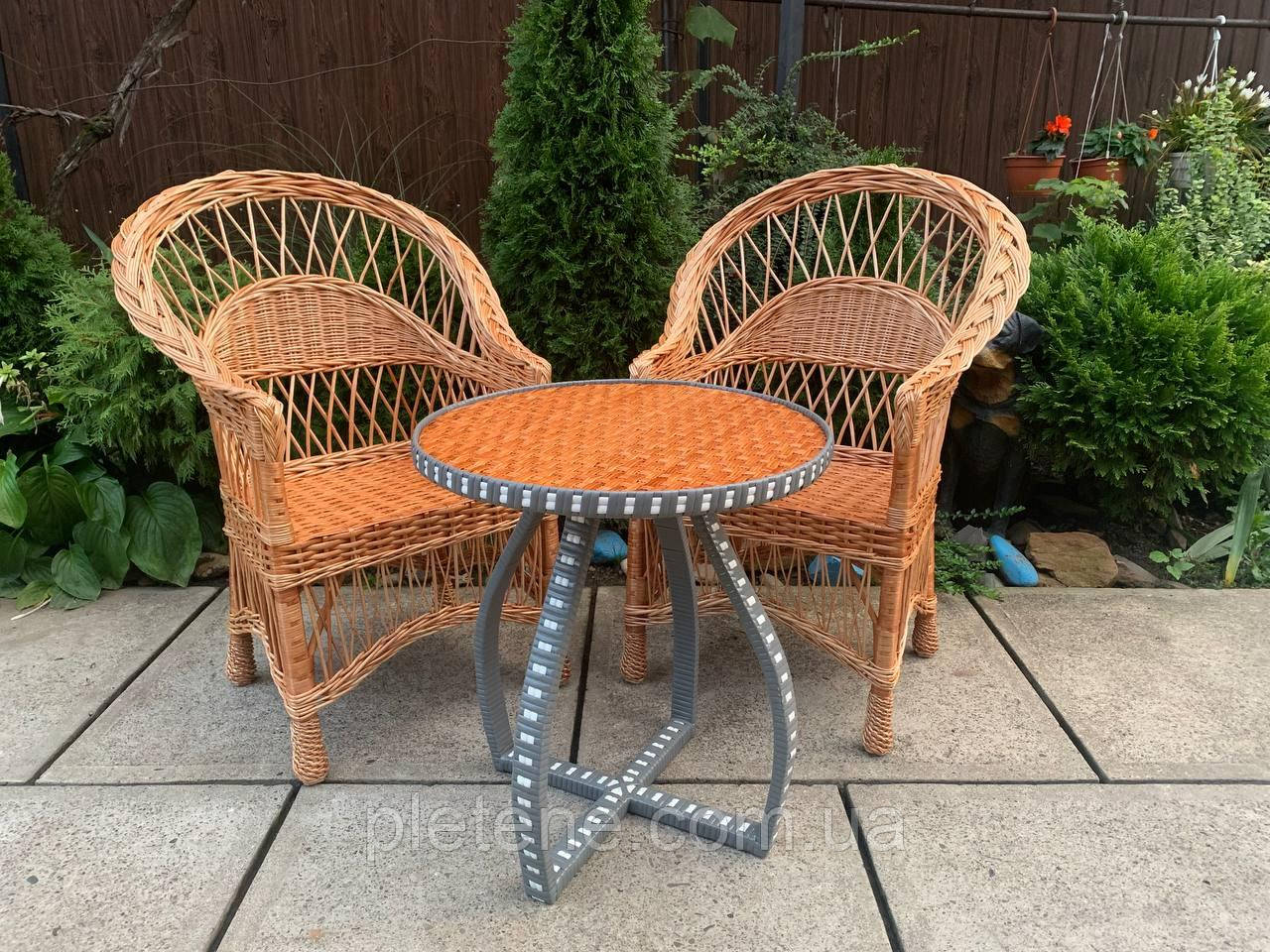 Набір меблів із лози., фото 1