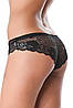 Жіночі мереживні труси бразиліана чорні Leilieve 997, фото 2
