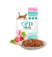 Влажный корм для кошек Optimeal Adult Cats Lamb & Vegetables in jelly с ягненком и овощами в желе 85 г
