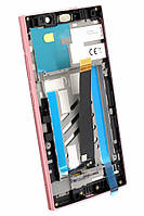 Дисплей Sony Xperia L2 H4311, Pink | в сборе с сенсорным экраном (тачскрин), рамкой, динамиком и кнопками