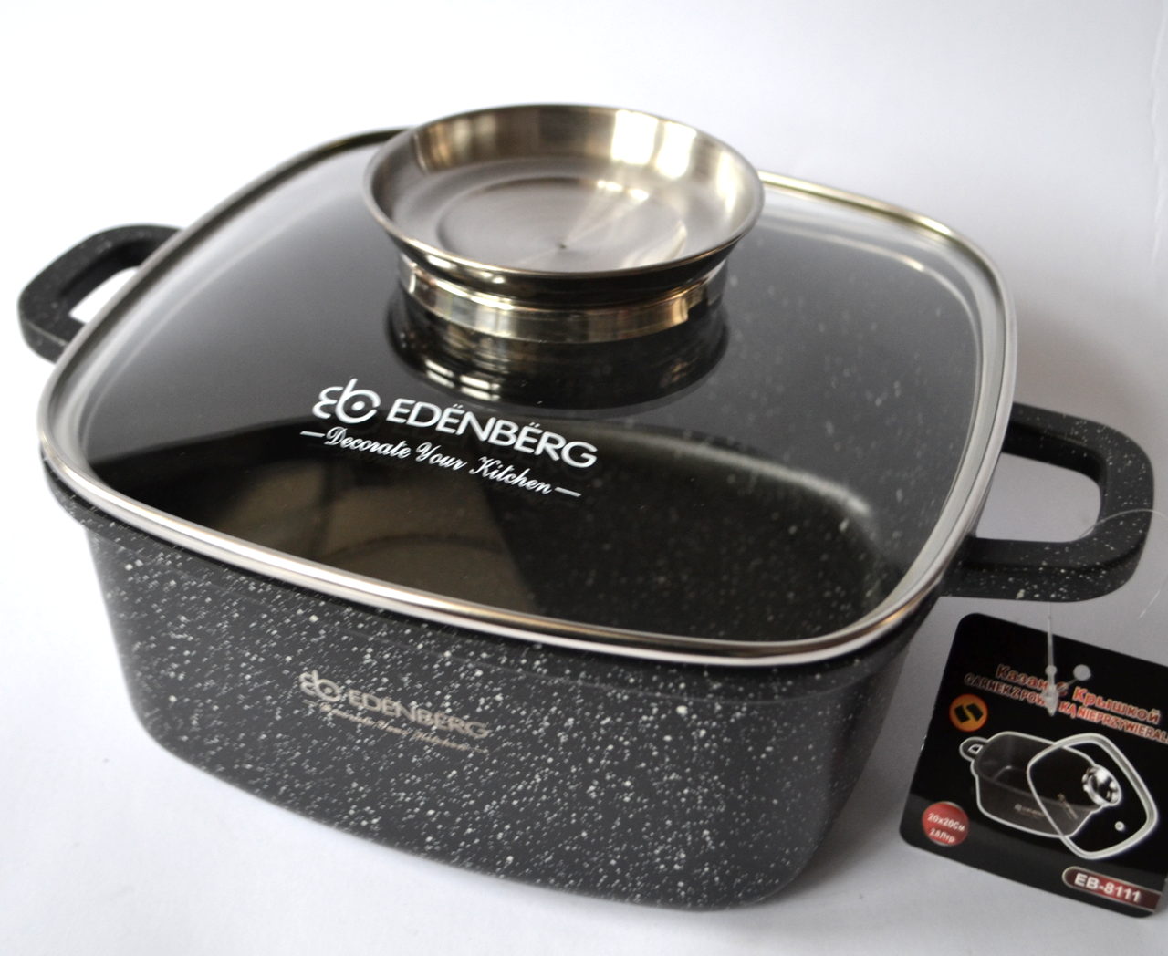 Казан із гранітним покриттям Edenberg EB-8112 (3.7 л)