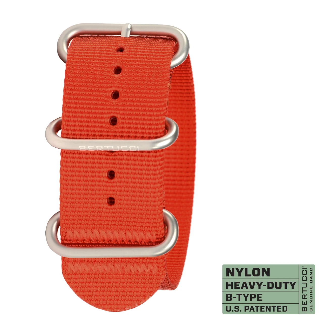 Ремінець нейлоновий bertucci #112 - International Orange w/ matte hardware, 1" - 26 mm size for A-4, A-5 & E-1 Cases, фото 1