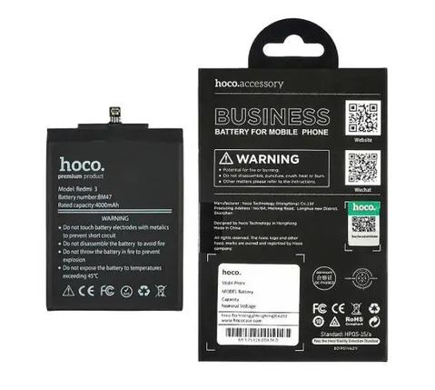 Акумулятор Hoco BM47 для Xiaomi Redmi 4X/ Redmi 3/ Redmi 3S/ Redmi 3 Pro/ Redmi 3X, фото 2