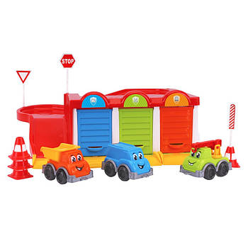 Іграшковий паркінг-гараж зі спуском ТехноК