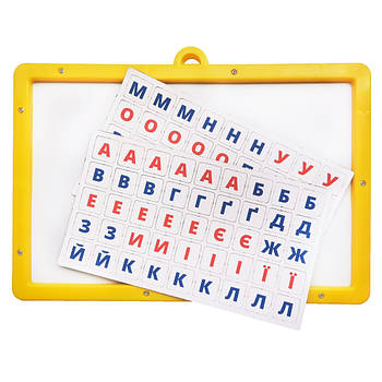 Магнітна досточка з літерами та завданнями Магнітний алфавіт 2095-UM