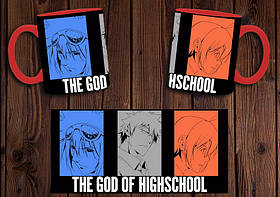 Чашка "Бог старшої школи" / Кружка The God of High School №1 Червоний
