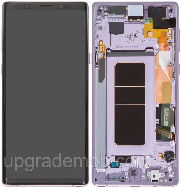 Дисплей модуль тачскрин Samsung N960 Galaxy Note 9 чорний Amoled оригінал сервісне паковання з рамкою