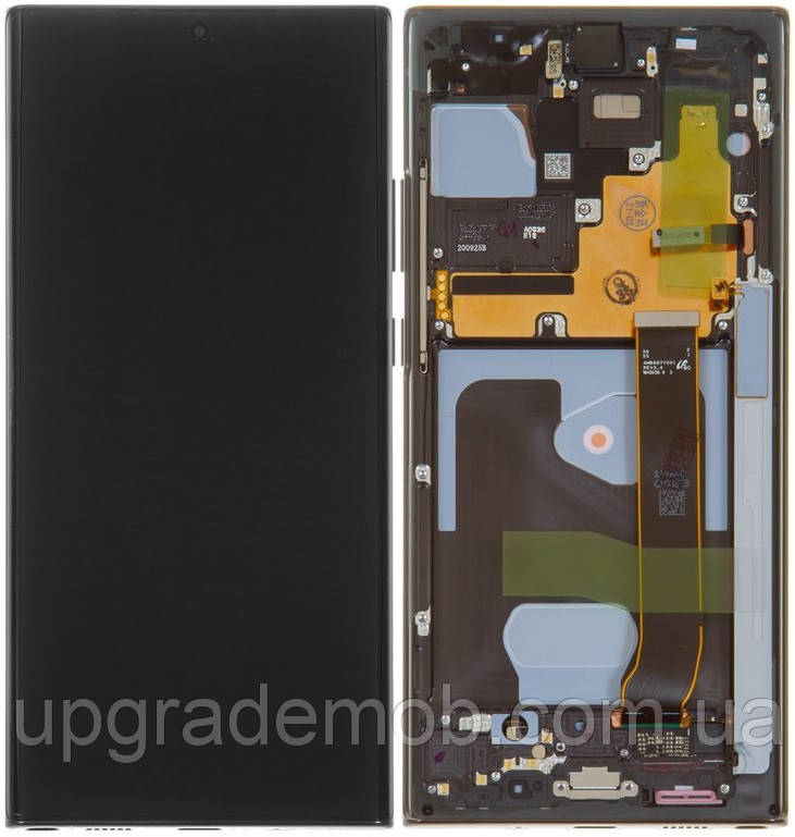 Дисплей модуль тачскрин Samsung N985 Galaxy Note 20 Ultra/N986 чорний Amoled оригінал сервісне паковання з