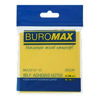 Блок бумаги для заметок 76х76мм пастель 4 цвета х 25 листов Buromax BM.2312-10