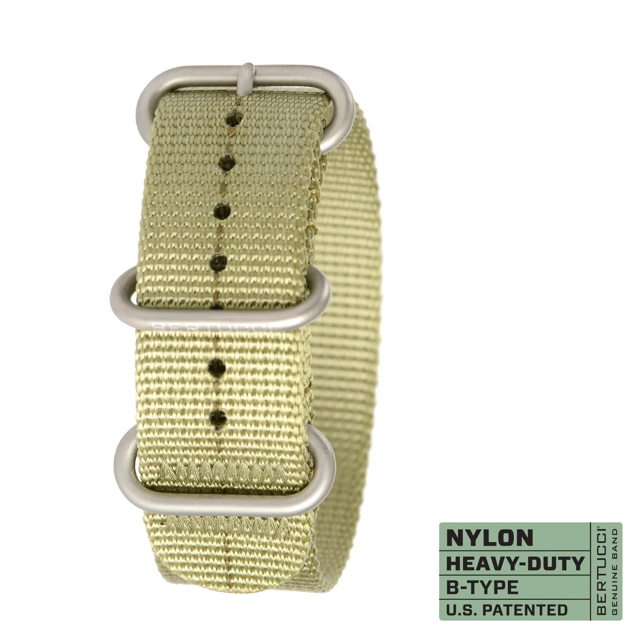 Ремінець нейлоновий bertucci #205 - Patrol Green™ / Olive Dash Line™ w/ matte hardware, 7/8" - 22 mm size for A-2, A-3, A-6 & B-1, фото 1