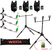 Набір РІД ПІД SAMS FISH Сигналізатори + Свінгера 3шт комплект + чохол