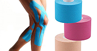 Спортивный тейп Кинезио Kinesiology Tape (цвет серый) - пластырь для поддержки мышц 5 см х 5 м