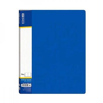 Папка пластикова А4 із 30 файлами "Economix" синя 104125/E30603-02 G-Rich