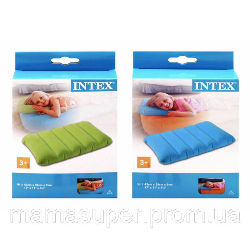 Подушка надувна INTEX (р. 43*28*9 см)