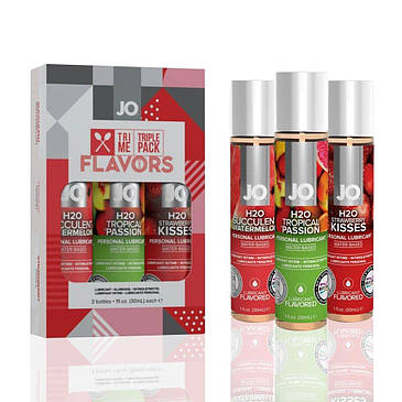 Набір System JO Tri-Me Triple Pack - Flavors (3 х 30 мл) три різні смаки оральних мастил, фото 2