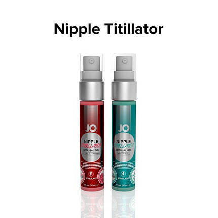 Гель для стимуляції сосків System JO Nipple Titillator Strawberry (30 мл), ментол і перцева м'ята, фото 2