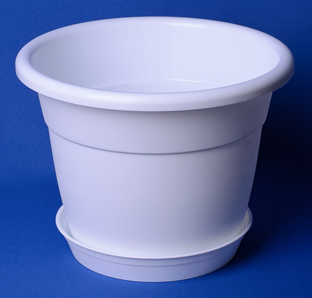 горшок цветочный 6 л белый