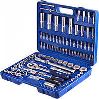 Набор інструментів 108ед. 1/2-1/4 (10-32/4-14м+висок+Свіг+5удл+2трещ45T+2Кард) "Werker" (UN-1108П-6)