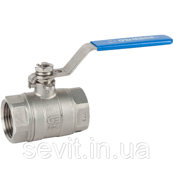 GENEBRE КРАН КРАВОВИЙ ДВУХСОСТАВНИЙ З НЕРЖУВАЛЬНИЙ СТАЛІ АІSI 304 GENEBRE 2011 06 ДУ25 РУ40, фото 1