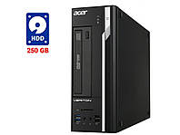 ПК Acer /Celeron G1840 2 ядра по 2.8 GHz/ 4GB DDR3/ 250GB HDD/HD Graphics 4400 / DVD-RW / Win 7