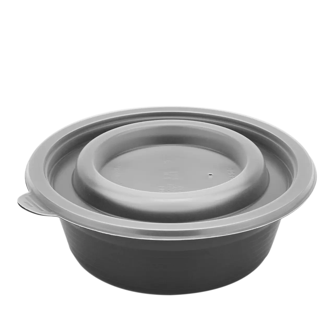 Супник з кришкою (РР) для холодних і гарячих страв 350 мл чорний (1/уп/20/шт)