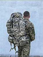 Тактичний рюкзак ЗСУ 110 л піксель військовий ЗСУ армійський рюкзак похідний баул рюкзак речовий ЗСУ