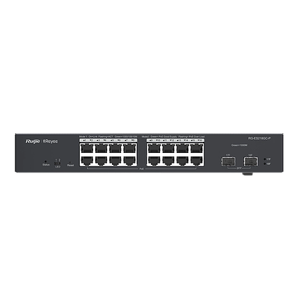 18-портовий гігабітний інтелектуальний POE комутатор Ruijie RG-ES218GC-P, фото 2