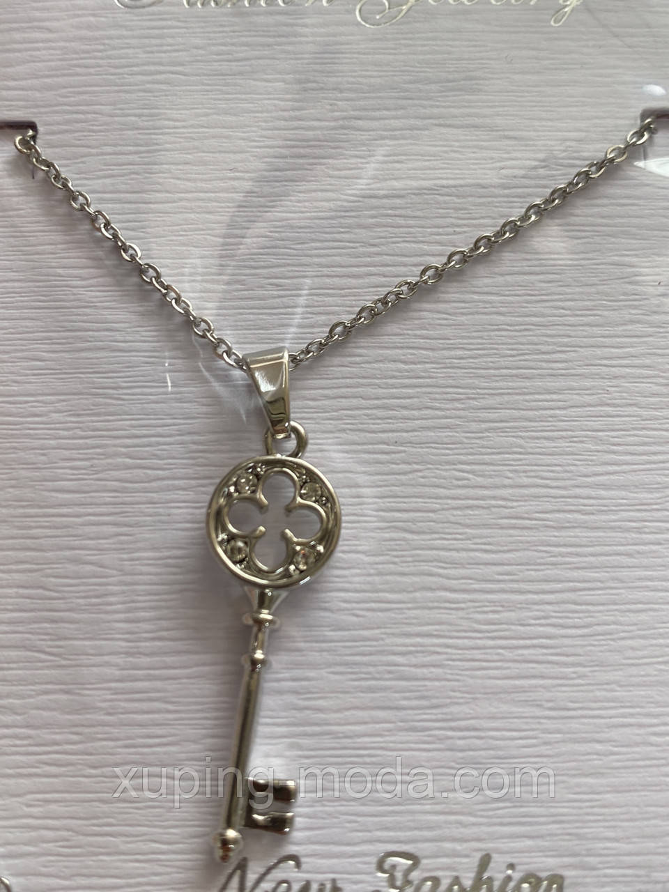 Кулон з тонким ланцюжком, "ключ", фото 1