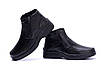 Чоловічі зимові черевики Matador Clasic, чоловічі шкіряні чорні черевики, чоловічі черевики на блискавці, фото 6