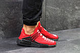 Чоловічі кросівки Adidas NMD Human RACE, червоні сітка, фото 2