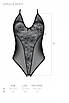 Боді з ажурним декором і відкритим кроком Ursula Body black S/M — Passion, фото 6