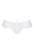 Трусики в горошок, з рюшами та шнурівкою Fatin Thong white XXL/XXXL — Passion, фото 6