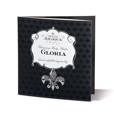 Пестіс із кристалів Petits Joujoux Gloria set of 3 — Silver, прикраса на груди та вульву
